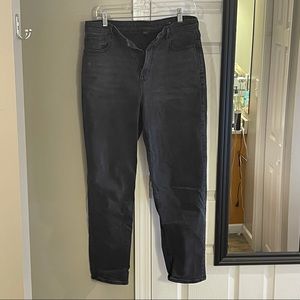AE Washed Black Stretch Mom Jeans
